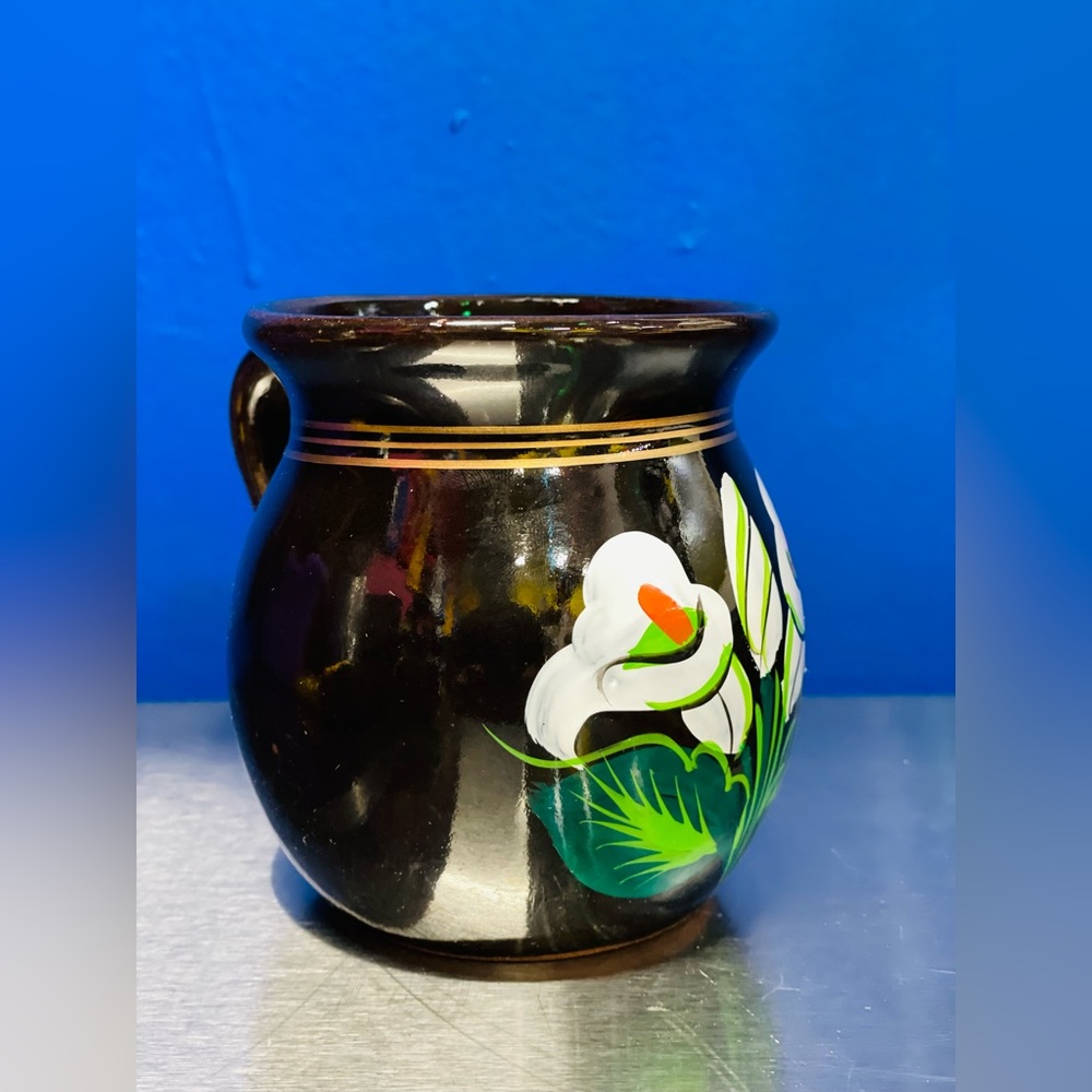 Beautiful caffe mugs Mexican Hand-Painted Clay Pottery Mug - Picture 2 of 7